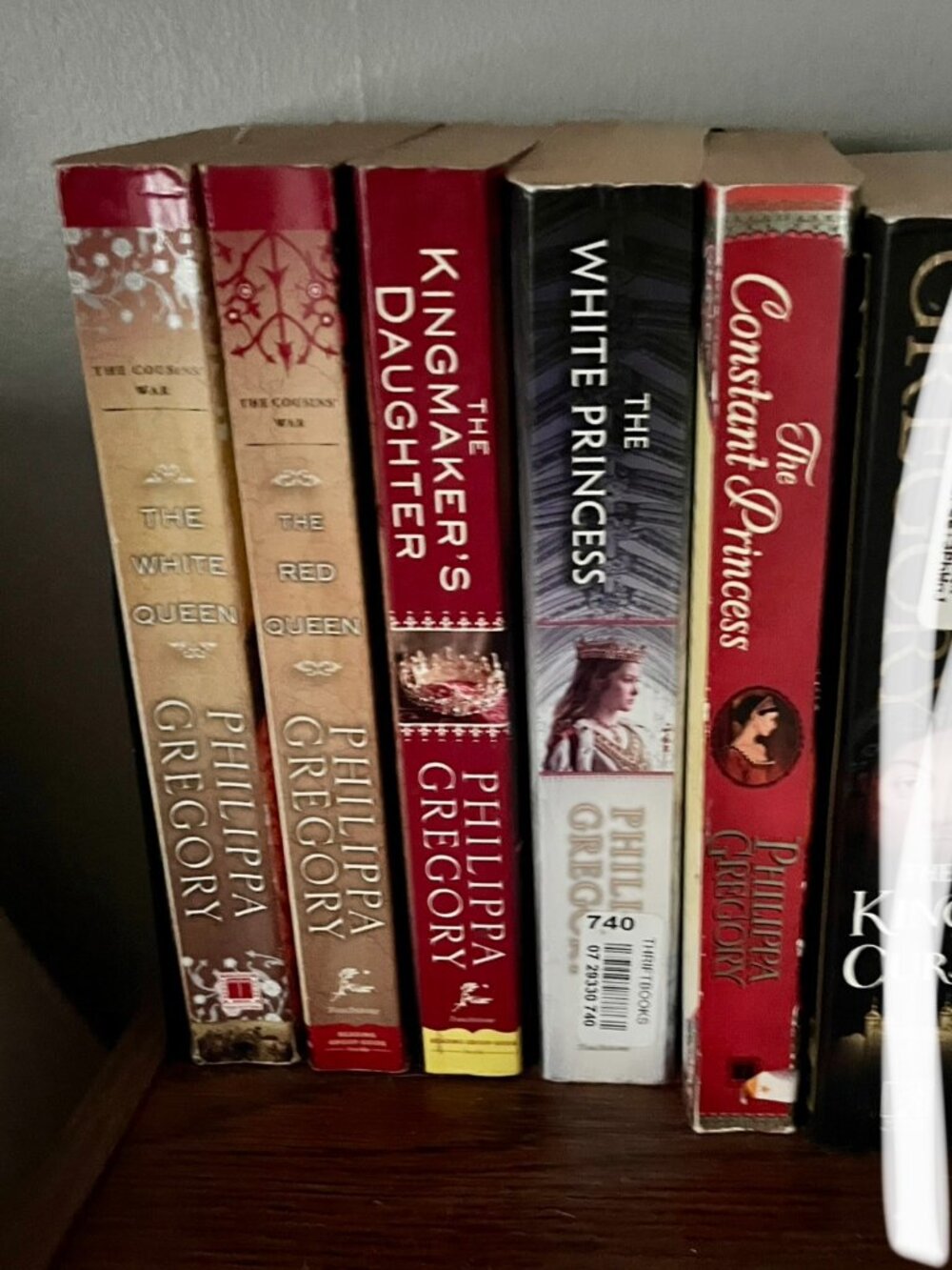 Set of books by Philippa Gregory